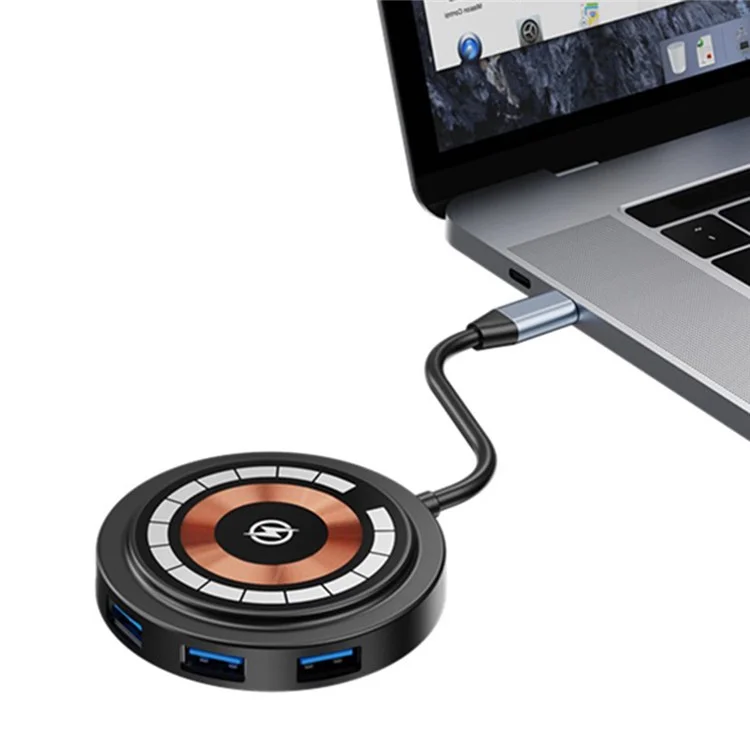 Bulk Purchasing QXF-2301b 6-in-1 Type-C Hub Magneitc Wireless Charger PD 100W Docking Station