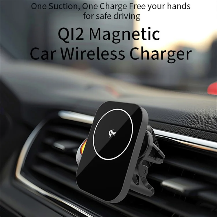 Bulk Purchasing CW12M 15W Qi2 Magnetic Wireless Charger Car Air Vent Phone Charging Bracket