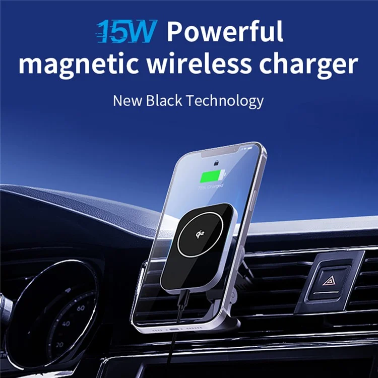 Bulk Purchasing CW12M 15W Qi2 Magnetic Wireless Charger Car Air Vent Phone Charging Bracket
