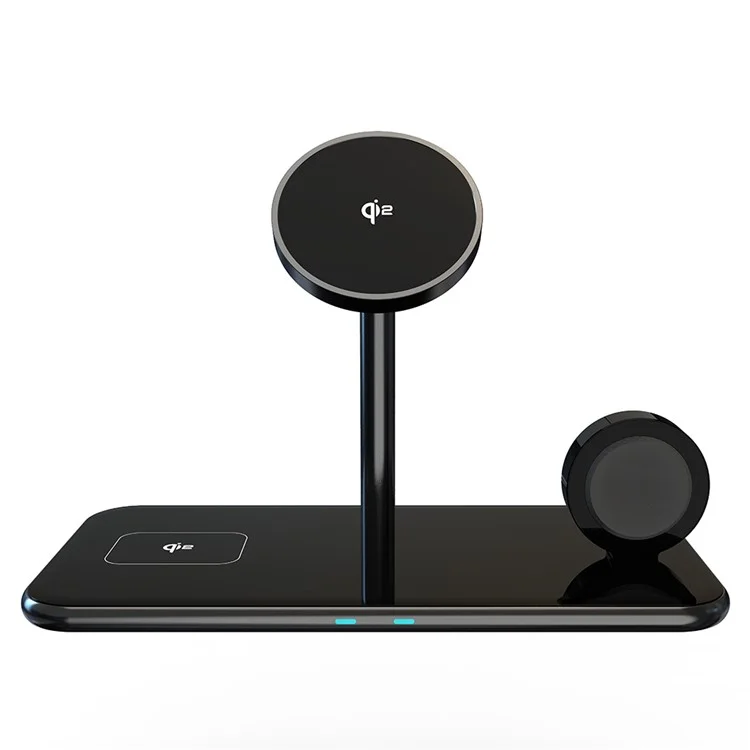 Bulk Purchasing SW12M 3-in-1 Magnetic QI2 Metal Wireless Charger Phone Earphone Smartwatch Charging Stand