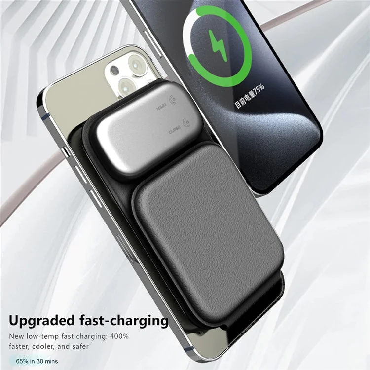 Bulk Purchasing pw08M Magnetic 3-in-1 Foldable Leather Phone Earphone Watch QI2 Wireless Charger
