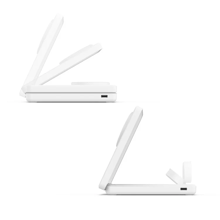 Comprar en grandes cantidades el banco de energía magnético plegable de 10000 mAh certificado Qi2 para iPhone, AirPods, Apple Watch - Blanco