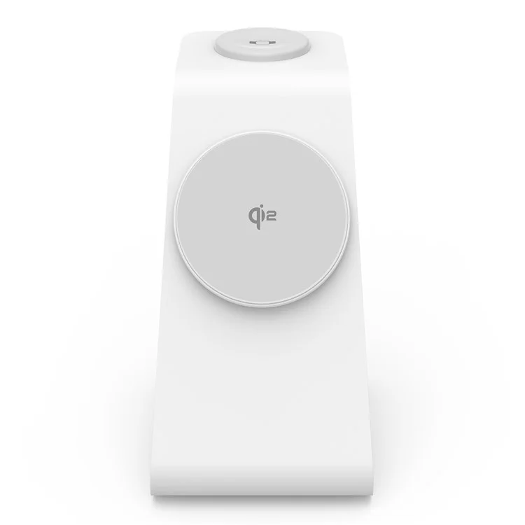 Massenkauf M3 3-in-1 magnetisches kabelloses Ladegerät für iPhone, Apple Watch und AirPods Ladestation (QI2 / QI / CE / FCC / ROHS / UKCA zertifiziert) - Weiß