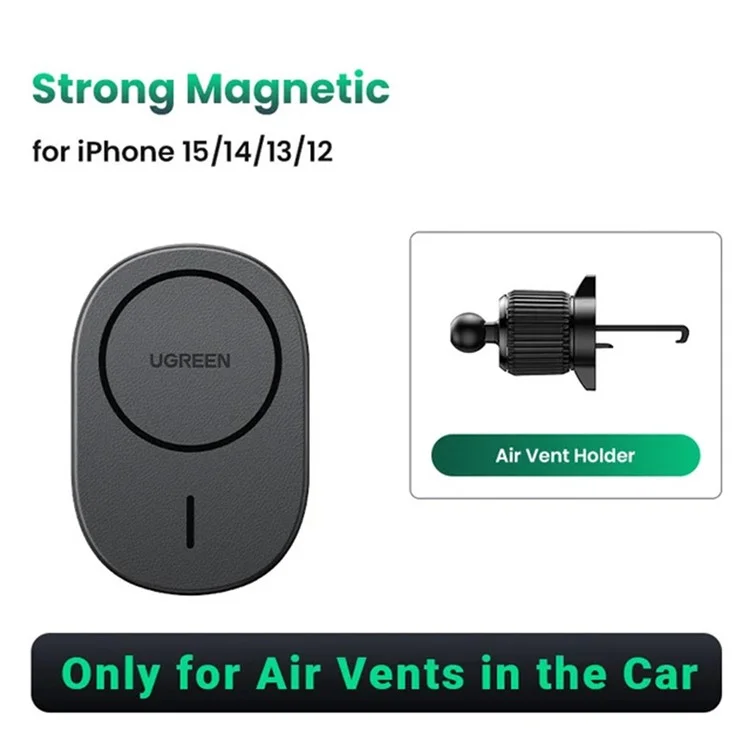 UGREEN 25925 15W Car Magnetic Wireless Charger Phone Charging Stand