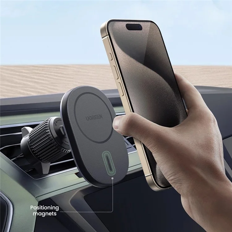UGREEN 25925 15W Car Magnetic Wireless Charger Phone Charging Stand