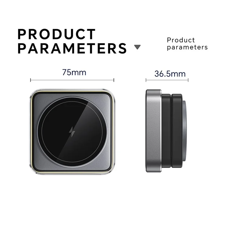 W90 3 in 1 Foldable Magnetic Wireless Charging Stand Phone Watch Earphone Charger