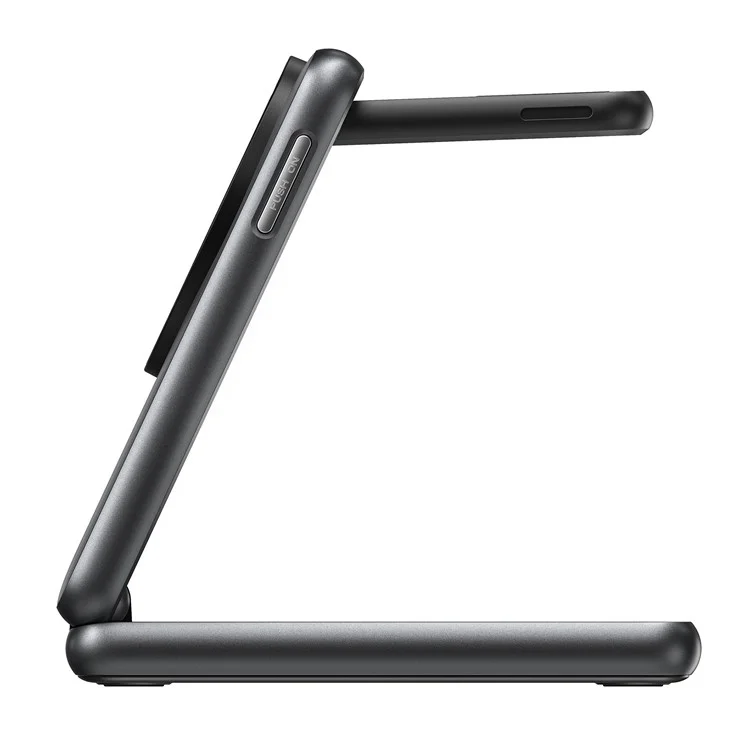 W93 Aluminum Alloy Magnetic Foldable 3 in 1 Wireless Charger Stand for iPhone  /  Apple Watch  /  AirPods