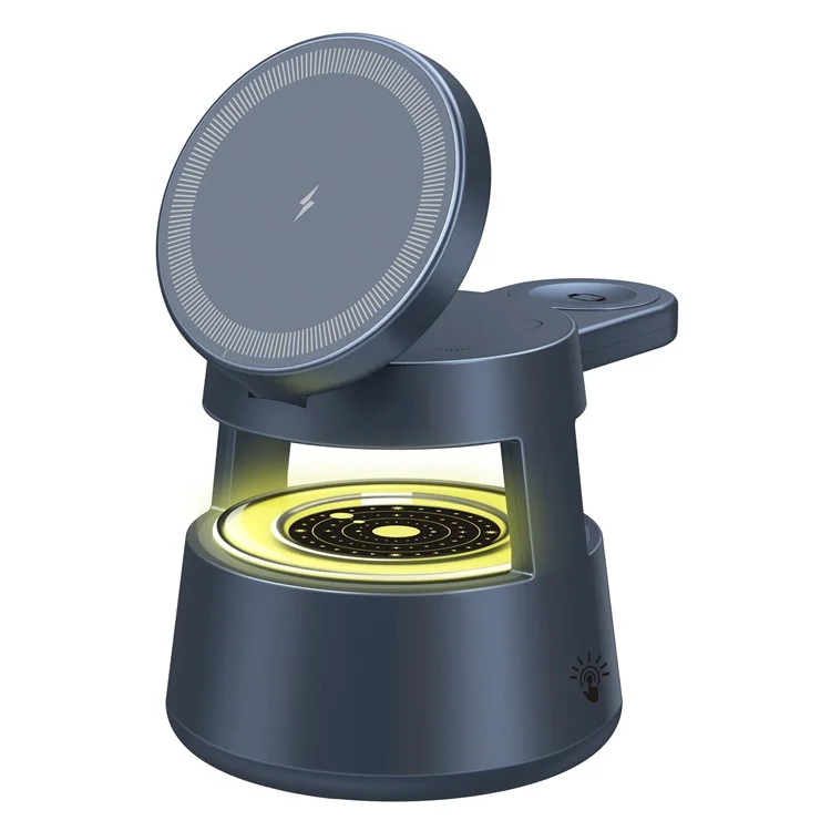 OJD-132B 4 en 1 Lampe de nuit Chargeur sans fil magnétique pour téléphone Apple, montre et écouteurs