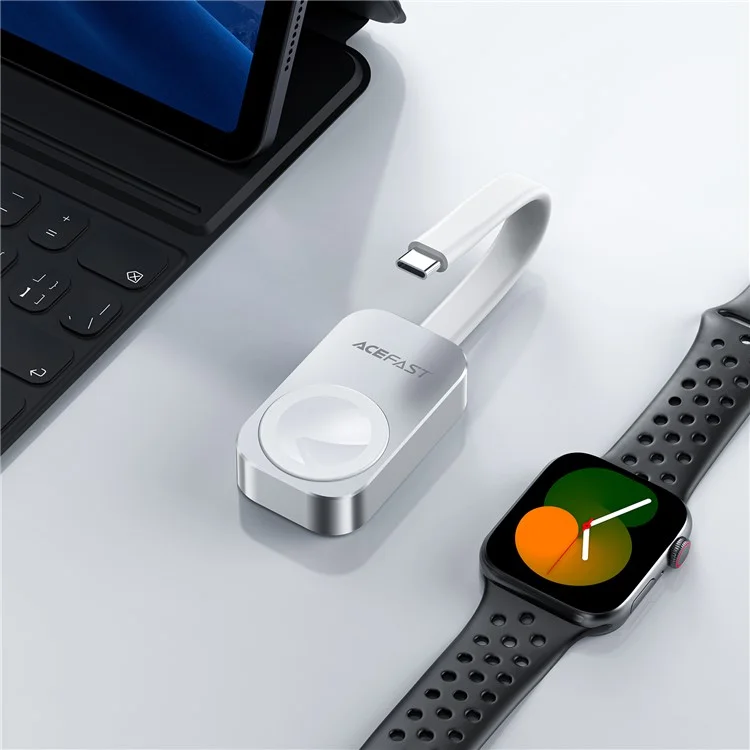 Carregador Sem Fio ACEFAST E21 para iWatch com Pad de Carregamento Magnético de 5W, Incluindo Cabo Tipo-C