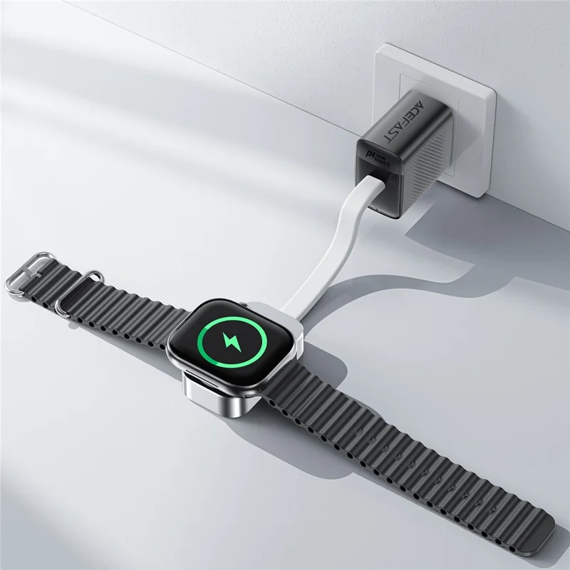 Carregador Sem Fio ACEFAST E21 para iWatch com Pad de Carregamento Magnético de 5W, Incluindo Cabo Tipo-C