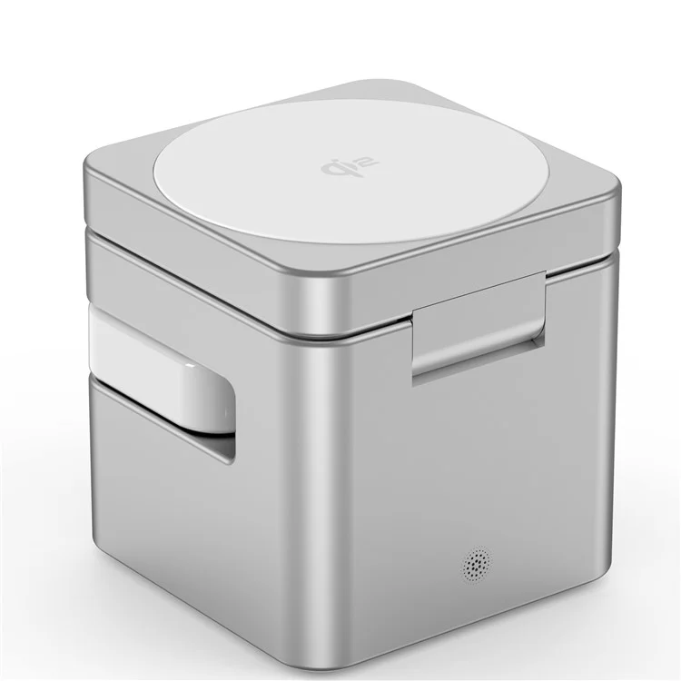 Estação de Carregamento Sem Fio 3 em 1 M35 Qi2 com Suporte Magnético em Liga de Alumínio para iPhone / Apple Watch / AirPods - Prata