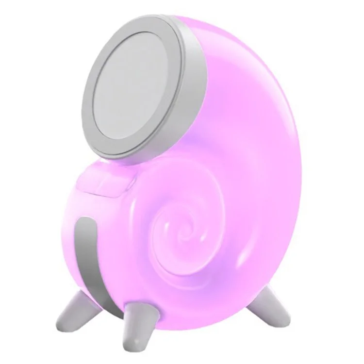 N70-C Magnetic Wireless Charging Stand Touch Control Conch Shape Multi Color Night Light