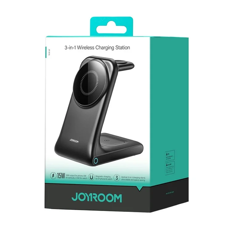 JOYROOM JR-W15 3-in-1 Magnetischer Desktop-Wireless-Ladegerät für iPhone / Apple Watch / AirPods 15W Ladeständer