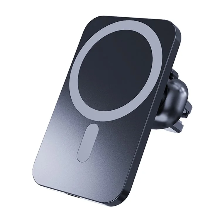 C16 Compatible with MagSafe Car Air Vent Mount Wireless Charger 360 Degree Rotatable 15W Fast Charger - Black