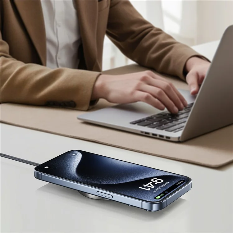 ACEFAST E24 QI2 Desktop Magnetic Wireless Charging Pad Phone Charger with Type-C Cable