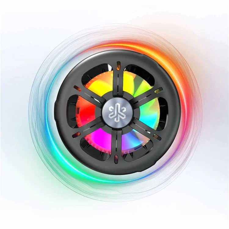 Chargeur sans fil magnétique certifié Qi2 Q6 avec ventilateur de refroidissement TEC et lumière RVB - Blanc