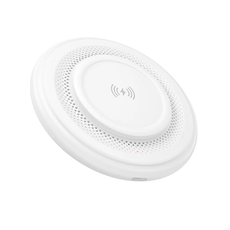 Estación de carga inalámbrica de escritorio BOROFONE BQ40 Corona, 15W, para smartphones y auriculares - Blanco