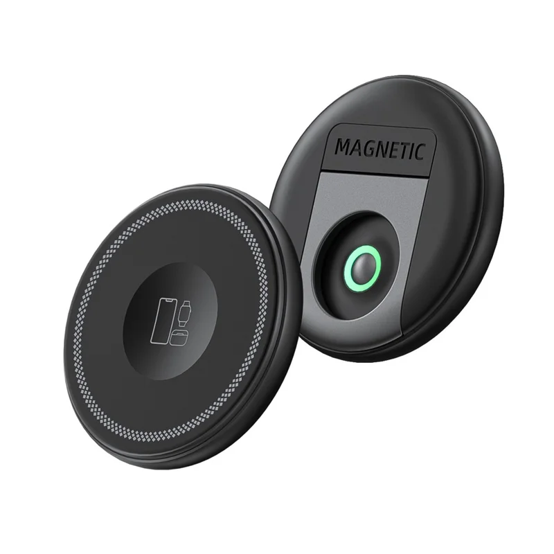 HT-558 3 in 1 15W Magnetic Wireless Charger for iPhone  /  AirPods  /  Apple Watch Charging Dock with Foldable Stand - Black