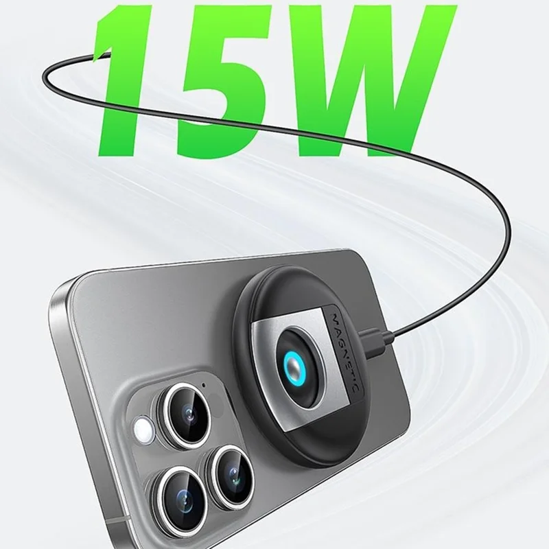 HT-558 3 in 1 15W Magnetic Wireless Charger for iPhone  /  AirPods  /  Apple Watch Charging Dock with Foldable Stand - Black