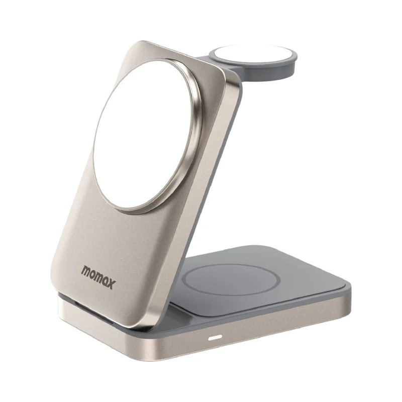MOMAX Q. Port Foldable Magnetic 3 in 1 Wireless Charger for Iphone / Apple Watch / Airpods Qi2+MFW Certified Charging Stand