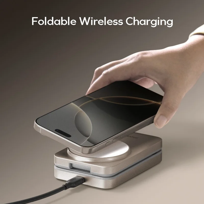 MOMAX Q. Port Foldable Magnetic 3 in 1 Wireless Charger for Iphone / Apple Watch / Airpods Qi2+MFW Certified Charging Stand