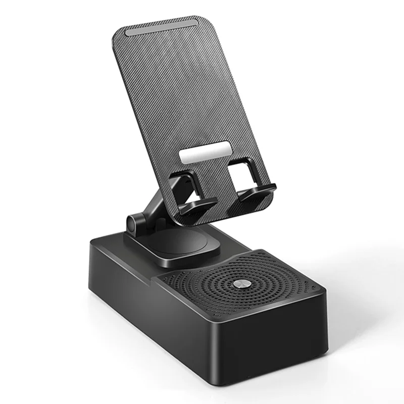 F16 Foldable Phone Stand Bluetooth-Compatible Speaker Portable Audio Dock with Emergency Power Bank