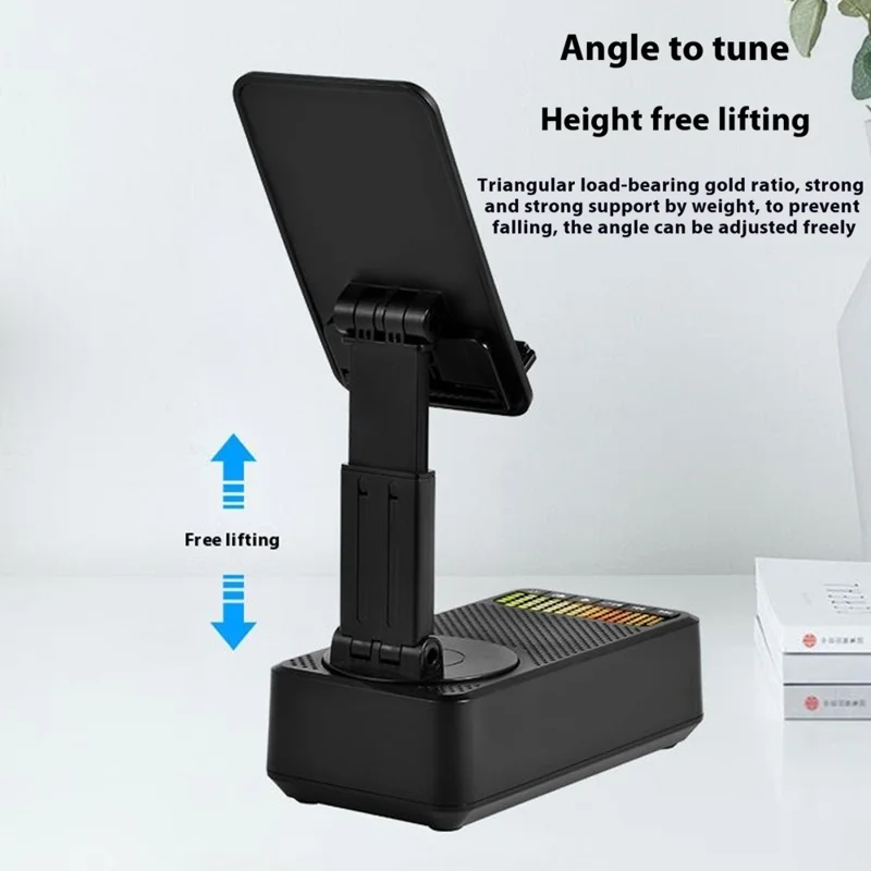 Supporto pieghevole portatile F26 con altoparlante Bluetooth e power bank da 5000mAh