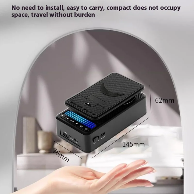Supporto pieghevole portatile F26 con altoparlante Bluetooth e power bank da 5000mAh