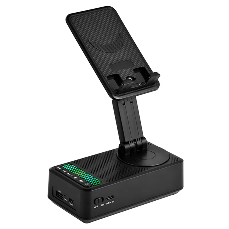 Supporto pieghevole portatile F26 con altoparlante Bluetooth e power bank da 5000mAh
