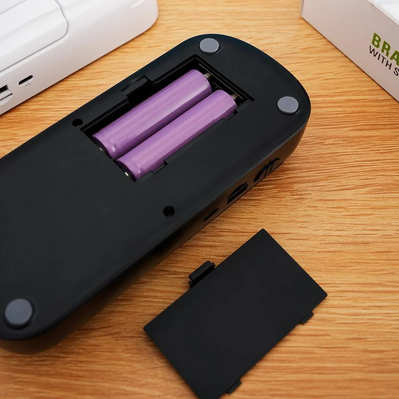 F20 Portable Phone Stand Bluetooth-Compatible Speaker Built-In 2400mAh Rechargeable Battery - Black