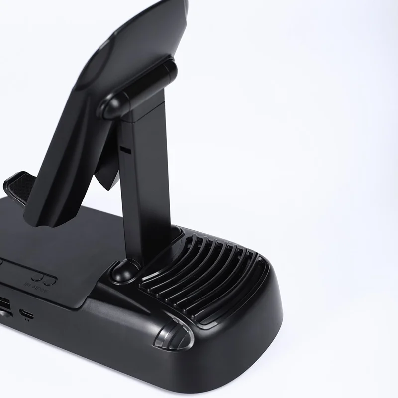 F20 Portable Phone Stand Bluetooth-Compatible Speaker Built-In 2400mAh Rechargeable Battery - Black