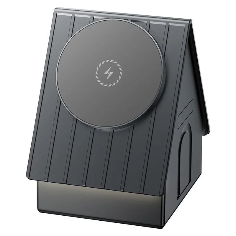 G68 3 in 1 Wireless Charger Watch / Phone / Earbuds 15W Desktop Magnetic Charging Dock - Dark Grey