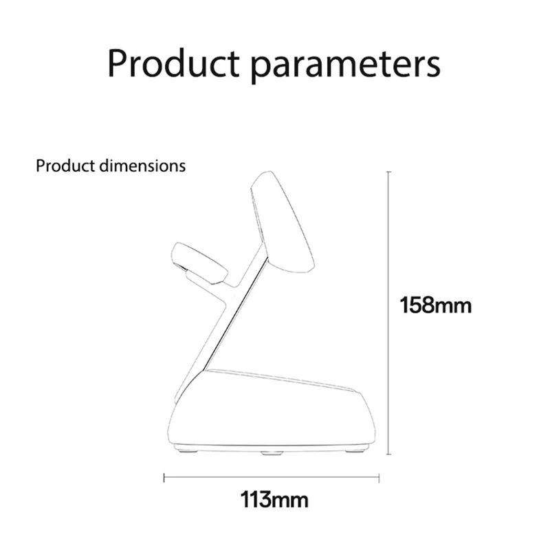YESIDO DS31 3 in 1 Wireless Charging Station Phone Watch Earphone Magnetic Wireless Charger with Night Light