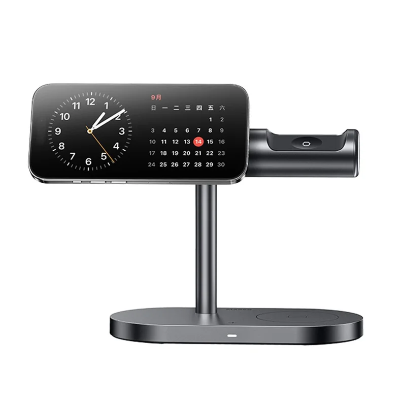 MAXCO MW16 Qi2 Magnetic Wireless Charger Stand with Ambient Light for Phone / Earbuds / Watch