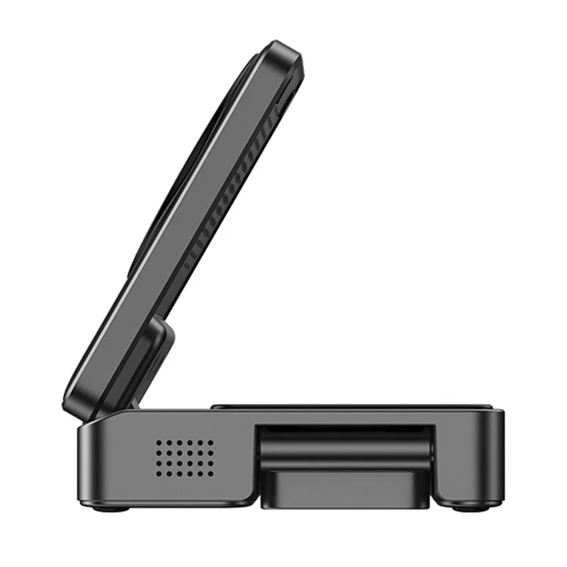 MAXCO MW13 3 in 1 Qi2 Magnetic Wireless Charger Foldable 15W Fast Charging Stand for Phone / Earbuds / Watch