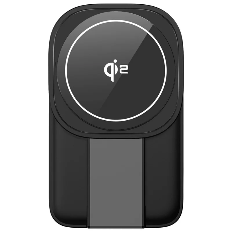 C40 Qi2 Magnetic Wireless Charger for iPhone / Apple Watch / AirPods 3 in 1 Foldable 15W Fast Charging Dock with LED Warm Light - Black