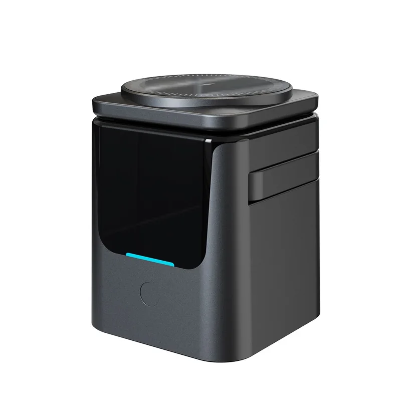 Station de charge sans fil 3 en 1 magnétique pliable avec base rotative