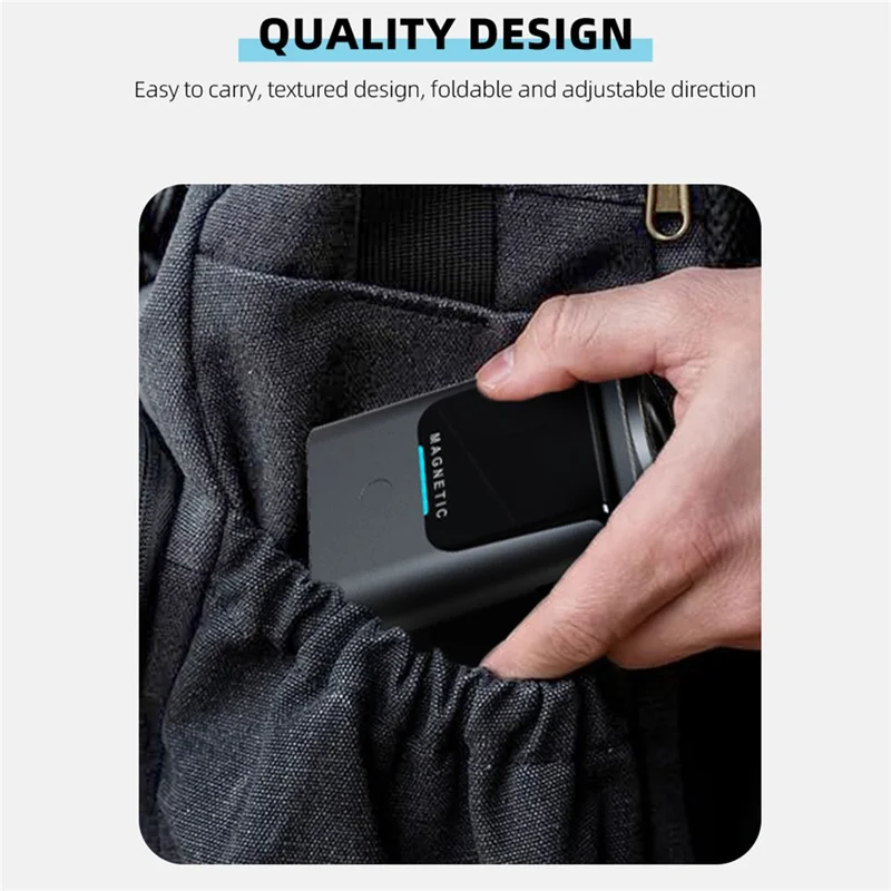 Station de charge sans fil 3 en 1 magnétique pliable avec base rotative