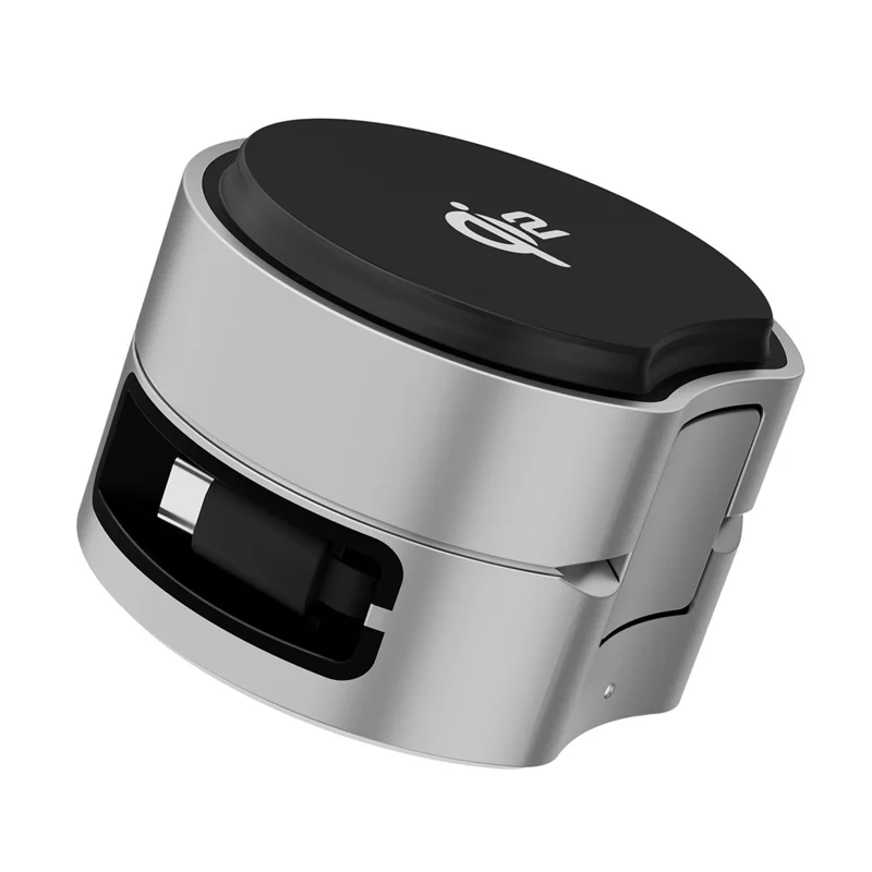 3 in 1 Magnetic Wireless Charger Phone Watch Earbuds Foldable Charging Station Dock - Silver Grey