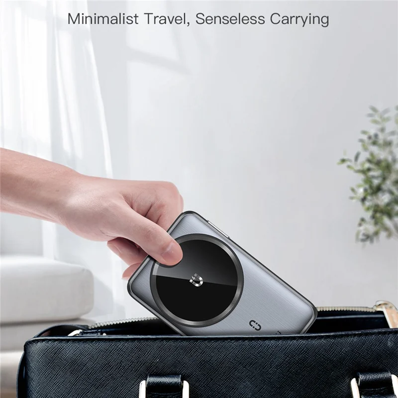 TOTU CW-4-W Wireless Charging Station 3 in 1 Magnetic Folding Charger Stand for Phone Watch Earbuds - Grey