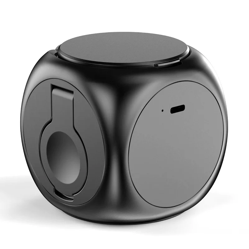 Y22 3 in 1 Wireless Charging Station for AirPods / Watch / iPhone Magnetic Fast Charger Cube Design - Black