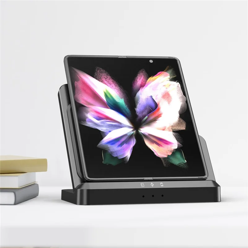 LJ-S80 Foldable Wireless Charger for Phone  /  Watch  /  Earbuds Magnetic Fast Charging Dock - Black