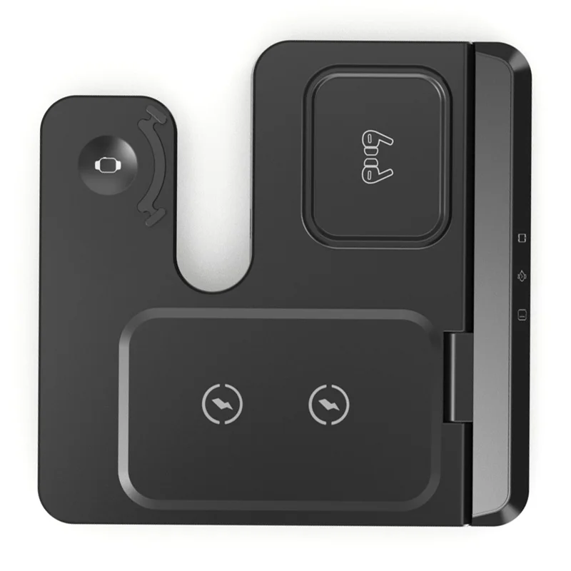 LJ-S80 Foldable Wireless Charger for Phone  /  Watch  /  Earbuds Magnetic Fast Charging Dock - Black