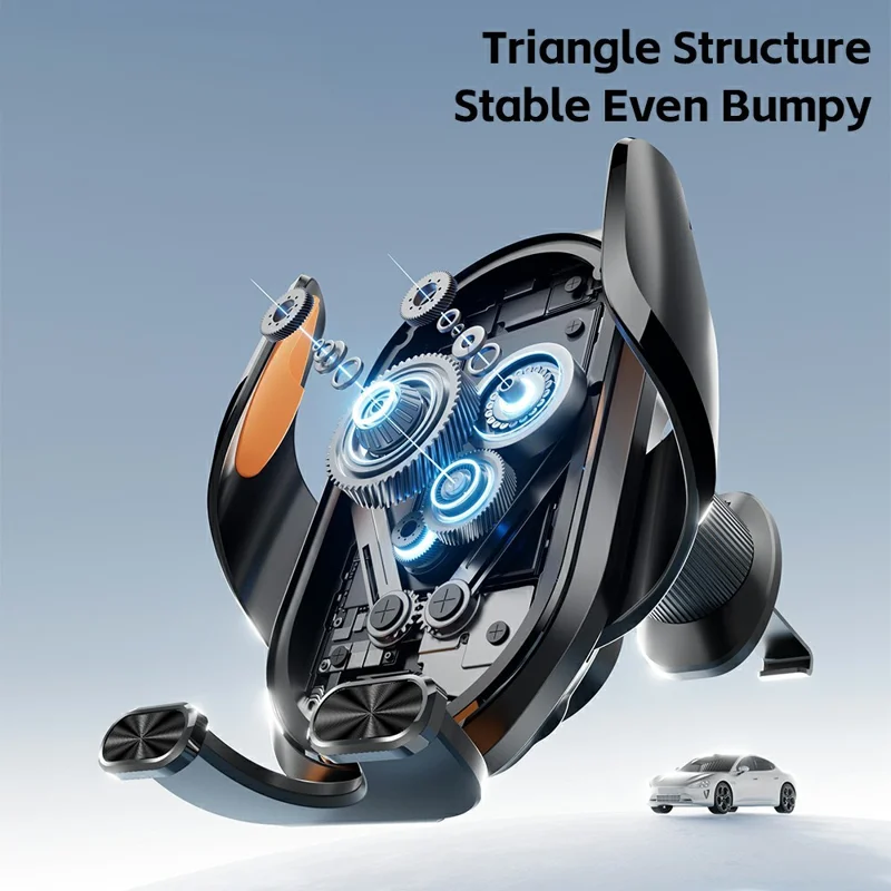 ESSAGER 15W Wireless Charger Car Mount Air Vent Clip Wireless Charger Stand 360° Rotation