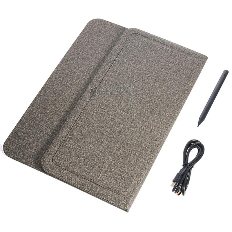 H18-2 15W Fast Charging Wireless Charger Multifunctional Mouse Pad with Stand and Writing Pad - Grey