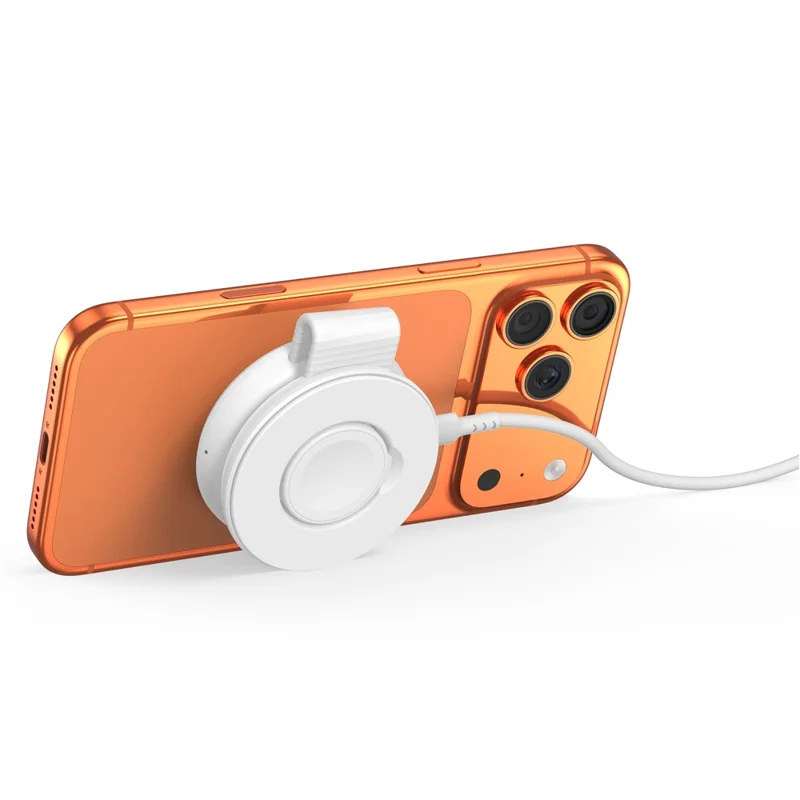 M40 Caricatore wireless magnetico 2 in 1 25W Ricarica rapida Pieghevole 5W per Auricolari iPhone AirPods Apple Watch - Bianco