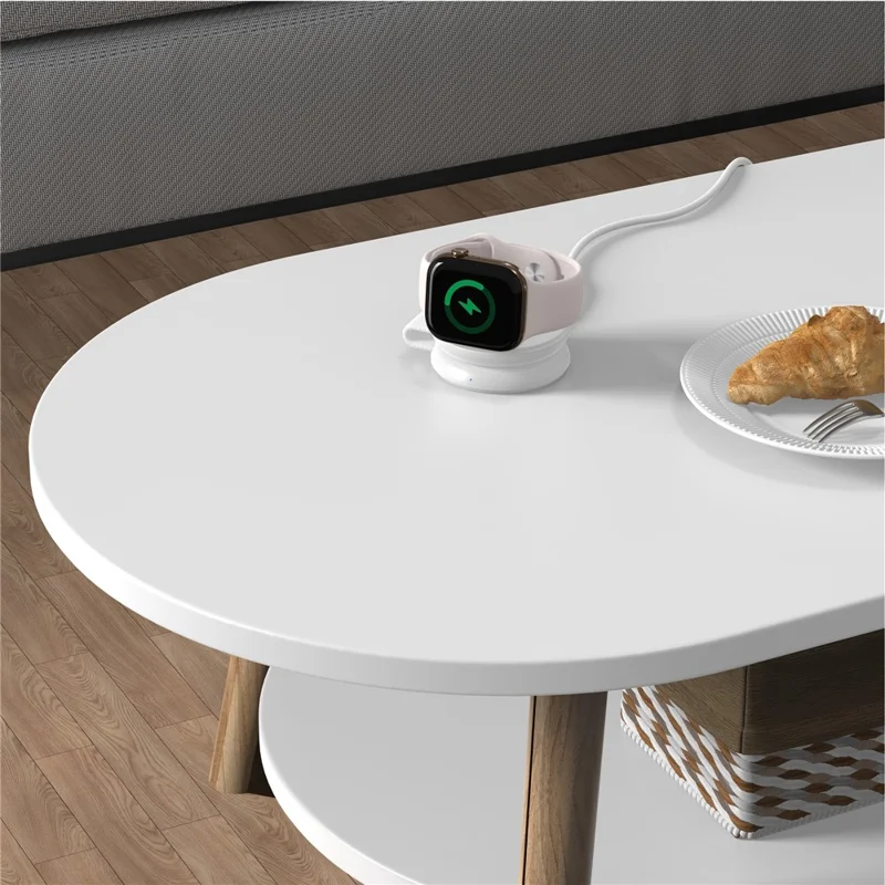 M40 Caricatore wireless magnetico 2 in 1 25W Ricarica rapida Pieghevole 5W per Auricolari iPhone AirPods Apple Watch - Bianco