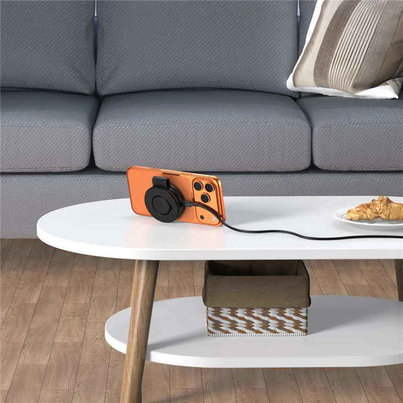 M40 2 in 1 Magnetic Wireless Charger 25W Fast Charging Foldable 5W for Earbuds iPhone AirPods Apple Watch - Black