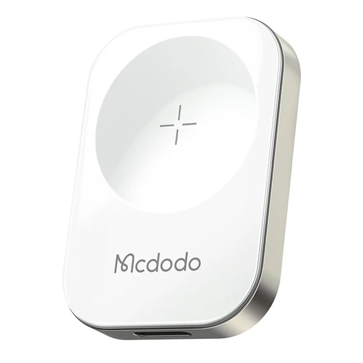 MCDODO CH-2060 pour Apple Watch Series 7 / SE / 6 / 5 / 4 / 3 / 2 / 1 Chargeur sans fil magnétique portable, Blanc