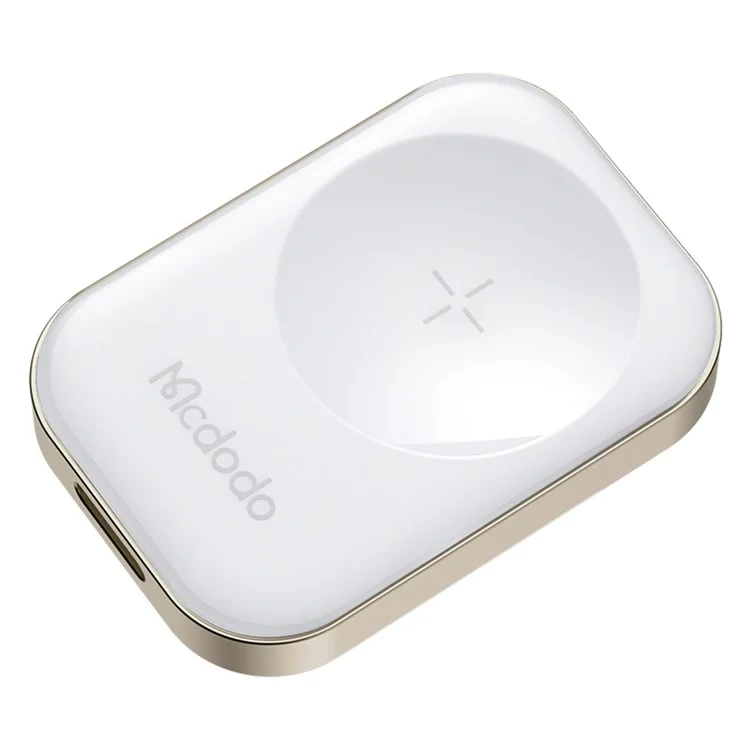 MCDODO CH-2060 pour Apple Watch Series 7 / SE / 6 / 5 / 4 / 3 / 2 / 1 Chargeur sans fil magnétique portable, Blanc